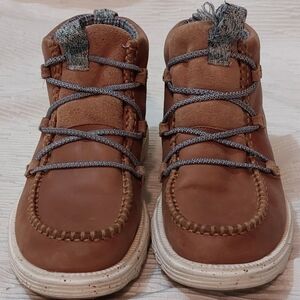 Hey Dude Reyes Boot Leather Tobacco Brown